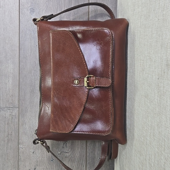 Patricia Nash Brown Leather Crossbody Bag - Picture 2 of 15